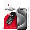 Hybrid glass to iPhone 15 PRO MAX Forcell Flexible 5D juodas