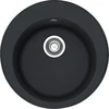 Granitinė plautuvė Franke Ronda, ROG 610-41, užkemšamas ventilis, Onyx