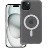 Oem Originalus „iPhone 15 PLUS“ dėklas, suderinamas su „MagSafe“ permatomu, sušalusio stiklo apvalkalu.
