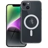 Oem Originalus „iPhone 14 PLUS“ dėklas, suderinamas su „MagSafe“ (fotoaparato apsauga), skaidrus ir sušalęs.