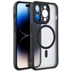 „Oem“ dėklas, skirtas „iPhone 17 AIR“ su matiniu „Mag“ dangteliu, suderinamas su „MagSafe“ (juodas)