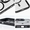 „Oem“ matinis „iPhone 12“ dėklas, suderinamas su „MagSafe“ ir juodas