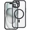„Oem“ matinis „iPhone 15“ dėklas, suderinamas su „MagSafe“ ir juodas