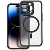 „Oem“ dėklas, skirtas „iPhone 14 PRO“ telefonui, visiškai matinis „Mag“ dėklas, suderinamas su „MagSafe“ juodas