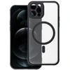 „Oem“ „iPhone 12 PRO“ matinis „Mag“ dėklas, suderinamas su „MagSafe“ juodas
