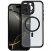 „Oem“ dėklas, skirtas „iPhone 16 PRO MAX“, visiškai matinis „Mag“ dėklas, suderinamas su „MagSafe“ juodas
