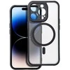 „Oem“ dėklas, skirtas „iPhone 17 AIR“ su matiniu „Mag“ dangteliu, suderinamas su „MagSafe“ (juodas)