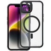 OEM dėklas, skirtas „iPhone 14“ visiškai matiniam „Mag“ dėklui, suderinamas su „MagSafe“ juodu dangteliu.