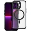 „Oem“ dėklas, skirtas „iPhone 13 PRO“ telefonui, visiškai matinis „Mag“ dėklas, suderinamas su „MagSafe“ juodas