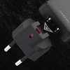 Įkroviklis jungiama į tinklą podróżna GaN Dudao A65Q 65W USB-A / USB-C PD ultracienka EU / US - juoda