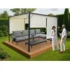 Jokomisiada Garden PERGOLA Para Sole ZONA 3x3x2m Atsparus vandeniui roofing ROLLERS SP0836