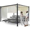 Vevor Jokomisiada Garden PERGOLA Para Sole ZONA 3x3x2m Atsparus vandeniui roofing ROLLERS SP0836