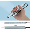 Gembird UHB-ACM-U3P1U2P6-01, 7 portų USB šakotuvas (1x USB 3.2 + 6x USB 2.0), USB-A + USB-C, sidabrinis