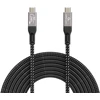 Gembird CCBP-USB4-CMCM240-0.3M Premium USB4 Type-C charging and data cable, 40 Gbps, 240 W, 0.3m