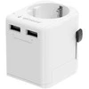 „Gembird“ ES–universalus kelioninis maitinimo adapteris, 12 W | TPA-EU2A12-01-W | 5 V
