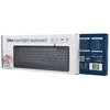 Gembird KB-UML-04-CYRL Slim su laidu backlight klaviatūra, juodas, Cyrillic išdėstymas