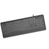 Gembird KB-UML-04-CYRL Slim su laidu backlight klaviatūra, juodas, Cyrillic išdėstymas
