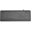 Gembird KB-UML-04-CYRL Slim su laidu backlight klaviatūra, juodas, Cyrillic išdėstymas