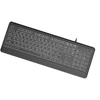 Gembird KB-UML-04-CYRL Slim su laidu backlight klaviatūra, juodas, Cyrillic išdėstymas