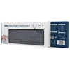 Gembird KB-UML-04 Slim su laidu backlight klaviatūra, juodas, US išdėstymas