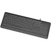 Gembird KB-UML-04 Slim su laidu backlight klaviatūra, juodas, US išdėstymas