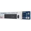 Klaviatūra Gembird KBS-WMS-01-CYRL Silent key Pro Business wireless desktop set, juodas, RU išdėstymas