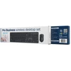 Klaviatūra Gembird KBS-WMS-01 Silent key Pro Business wireless desktop set, juodas, US išdėstymas
