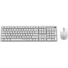 Klaviatūra Gembird KBS-WMS-01-W-CYRL Silent key Pro Business wireless desktop set, baltas, RU išdėstymas
