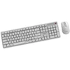 Klaviatūra Gembird KBS-WMS-01-W-CYRL Silent key Pro Business wireless desktop set, baltas, RU išdėstymas