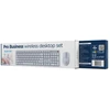 Klaviatūra Gembird KBS-WMS-01-W-CYRL Silent key Pro Business wireless desktop set, baltas, RU išdėstymas
