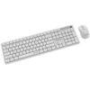 Klaviatūra Gembird KBS-WMS-01-W Silent key Pro Business wireless desktop set, baltas, US išdėstymas