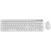 Klaviatūra Gembird KBS-WMS-01-W Silent key Pro Business wireless desktop set, baltas, US išdėstymas
