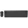 Klaviatūra Gembird KBS-WPS-01 Slim Pro Business wireless desktop set, juodas, US išdėstymas