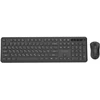 Klaviatūra Gembird KBS-WPS-01-W Slim Pro Business wireless desktop set, juodas, RU išdėstymas
