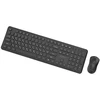Klaviatūra Gembird KBS-WPS-01-W Slim Pro Business wireless desktop set, juodas, RU išdėstymas