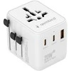 „Gembird“ universalus kelioninis maitinimo adapteris | TPA-1A2C20-01-W | 20 W | Kelionių adapteris