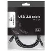Gembird Cablexpert | USB 2.0 AM–C tipo laidas (AM/CM), 1,8 m
