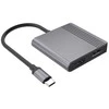 Gembird A-CM-HDMIFDPF-01 USB-C to HDMI + DP adapter, 4K 60Hz, juodas