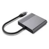 Gembird A-CM-HDMIFDPF-01 USB-C to HDMI + DP adapter, 4K 60Hz, juodas
