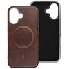 Oem GENTLEMAN MAG COVER dėklas suderinamas su MagSafe skirtas Apple iPhone 14 rudos spalvos