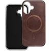 Oem GENTLEMAN MAG COVER dėklas suderinamas su MagSafe skirtas Apple iPhone 16 Pro rudos spalvos