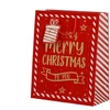 None Gift bag Decoris Velvet. 10 cm x 23 cm x 18 cm. red