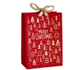 Gift bag Velvet. 11.5 cm x 16 cm. red col.