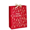 None Gift bag Velvet. 18 cm x 23 cm. red col.