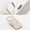 OEM dėklas, skirtas „iPhone 17 PRO“ blizgiam „Mag“ dangteliui, suderinamas su „MagSafe“ baltais