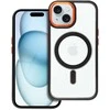 Dėklas Oem Case for iPhone 15 Color Edge Mag Cover compatible with MagSafe juodas-auksinis