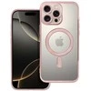 OEM dėklas, skirtas iPhone 16 PRO MAX, Electro Mag dėklas, suderinamas su MagSafe, auksinis-rožinis
