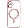 OEM dėklas, skirtas iPhone 17, Electro Mag dėklas, suderinamas su MagSafe, auksinis-rose