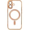 OEM dėklas, skirtas iPhone 17, Electro Mag dėklas, suderinamas su MagSafe auksiniu dangteliu