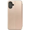 Dėklas Oem Flip case for iPhone 16 PLUS Elegance Book auksinis